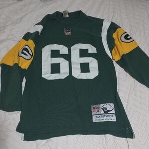 VIntage Green Bay Packers Ray Nitschke Jersey Sweater. Throwback. NFL. Long Sl.